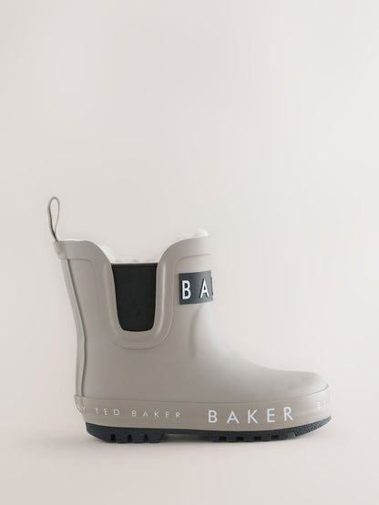 Baker by Ted Baker Stone Faux Fur Lined Welly Boots