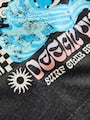 Black Acid Wash Surf Club Oversized Short Sleeve Back Print T-Shirt (3mths-7yrs) - Size 3-6 Months (62-68cm)