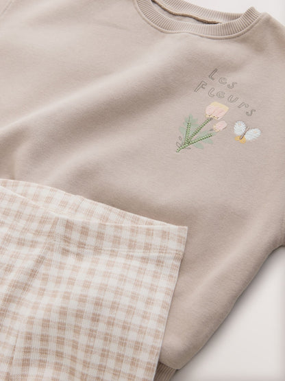 Neutral Sweatshirt &amp; Leggings Set 2 Pack (3mths-7yrs)