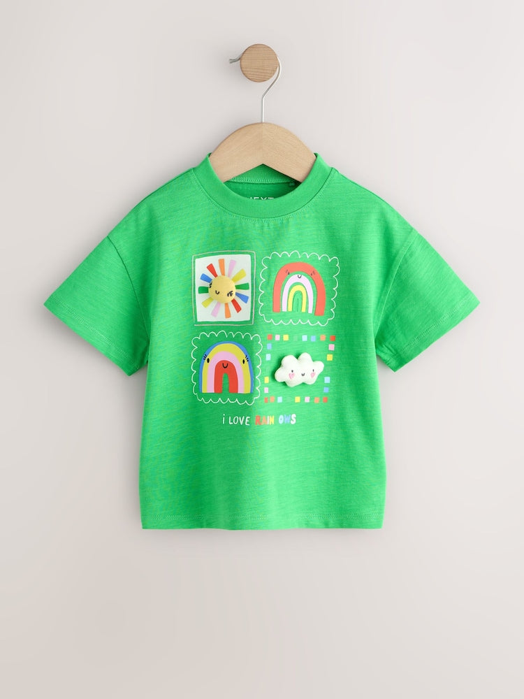Image 37: Rainbow T-Shirts 4 Pack (3mths-7yrs) - Image 2 of 9