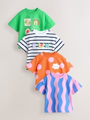 Rainbow T-Shirts 4 Pack (3mths-7yrs) - Size 3-6 Months (62-68cm)