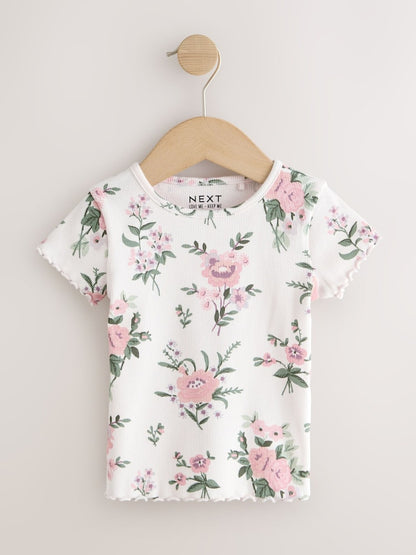 Pink Short Sleeve T-Shirts 5 Pack (3mths-7yrs)