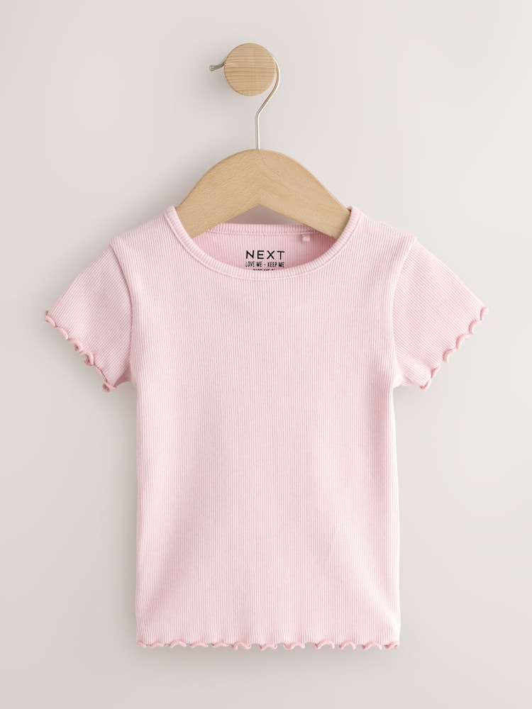Pink Short Sleeve T-Shirts 5 Pack (3mths-7yrs)