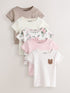Pink Short Sleeve T-Shirts 5 Pack (3mths-7yrs)