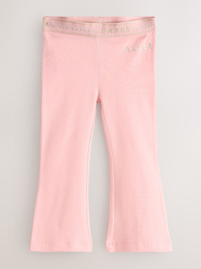 Baker by Ted Baker 2 Pack Pink Flares Leggings - Size 12-18 Months (80-86cm)