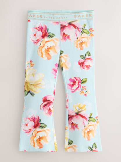 Baker by Ted Baker 2 Pack Pink Flares Leggings - Size 12-18 Months (80-86cm)