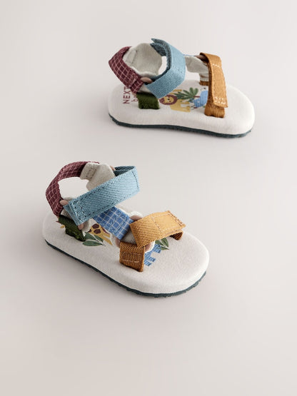 Neutral Safari Baby Trekker Sandals (0-2mths) - Up To 3 Months (50 - 62cm)