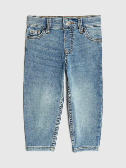River Island Blue Tapered Fit Boys Stretch Jeans