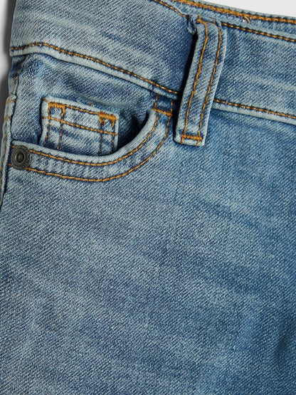 River Island Blue Tapered Fit Boys Stretch Jeans