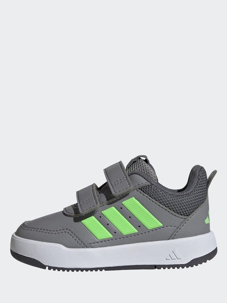 adidas Grey Hook and Loop Tensaur Sport 3.0 Infant Trainers