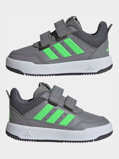 adidas Grey Hook and Loop Tensaur Sport 3.0 Infant Trainers