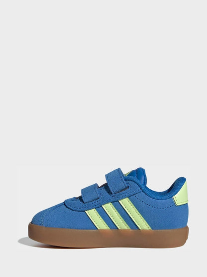 adidas Blue VL Court 3.0 Hook and Loop Infant Trainers