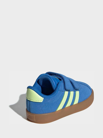 adidas Blue VL Court 3.0 Hook and Loop Infant Trainers