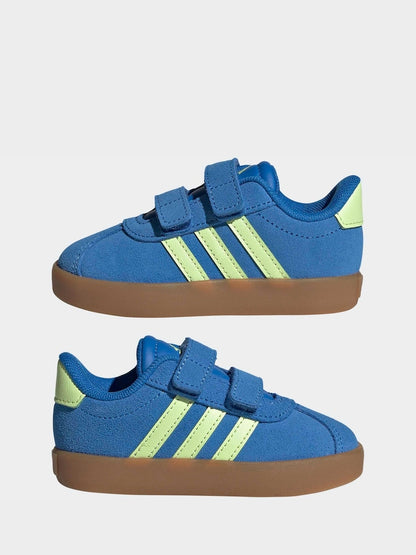 adidas Blue VL Court 3.0 Hook and Loop Infant Trainers