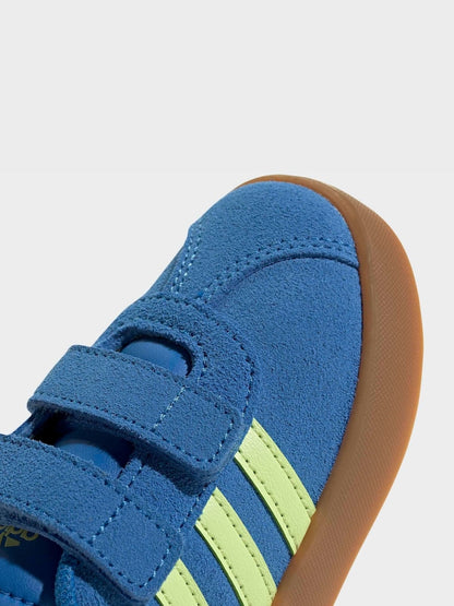 adidas Blue VL Court 3.0 Hook and Loop Infant Trainers