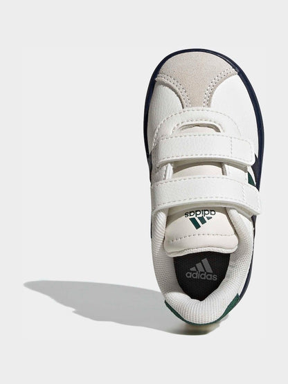 adidas White VL Court 3.0 Hook and Loop Infant Trainers