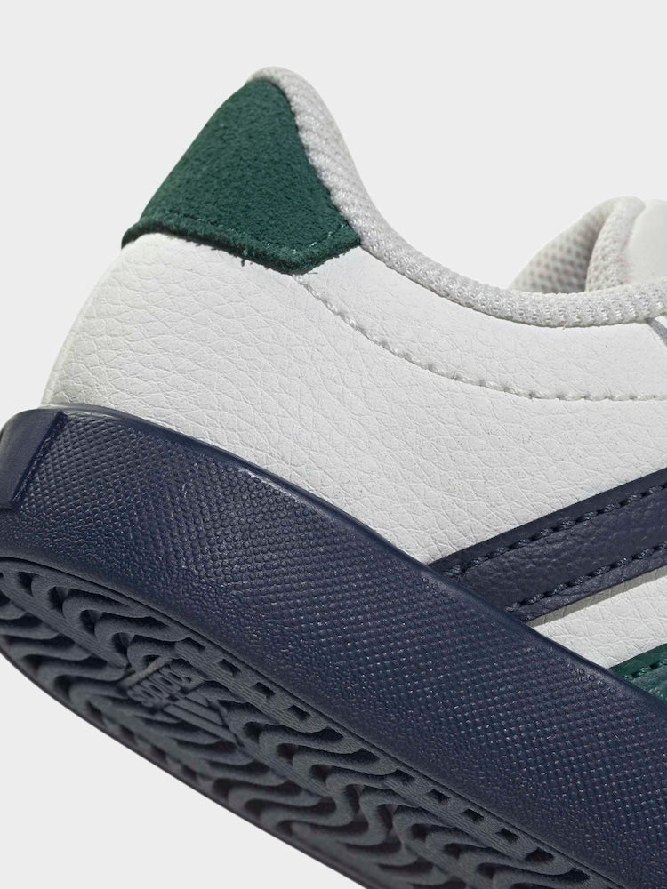 adidas White VL Court 3.0 Hook and Loop Infant Trainers