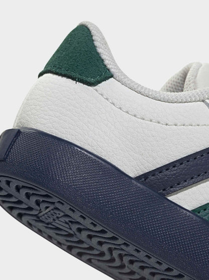 adidas White VL Court 3.0 Hook and Loop Infant Trainers