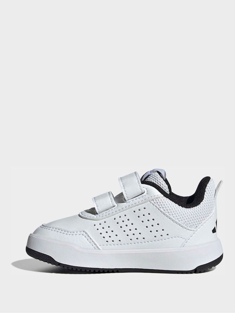 adidas White/Black Hook and Loop Tensaur Sport 3.0 Infant Trainers