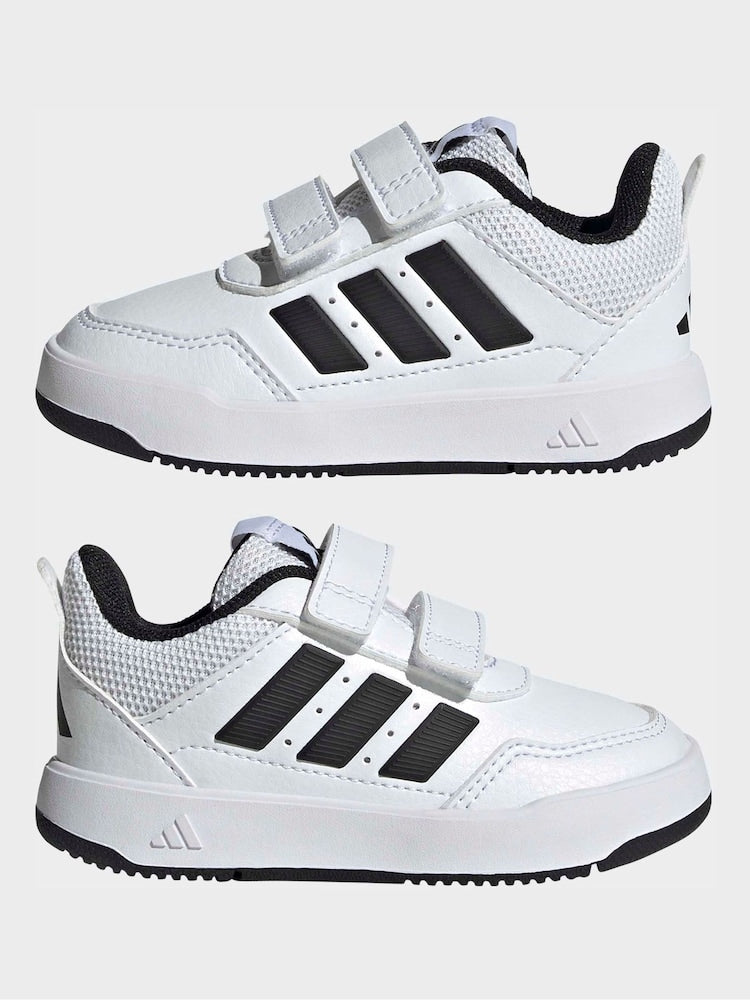 adidas White/Black Hook and Loop Tensaur Sport 3.0 Infant Trainers