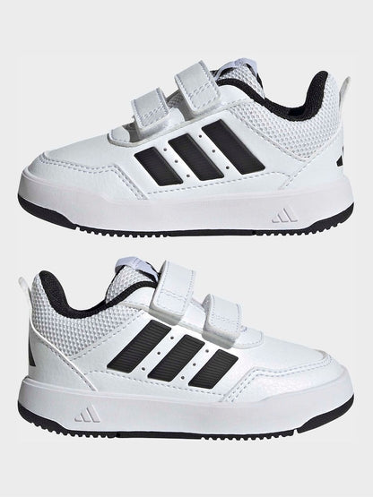 adidas White/Black Hook and Loop Tensaur Sport 3.0 Infant Trainers
