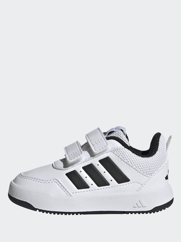 adidas White/Black Hook and Loop Tensaur Sport 3.0 Infant Trainers