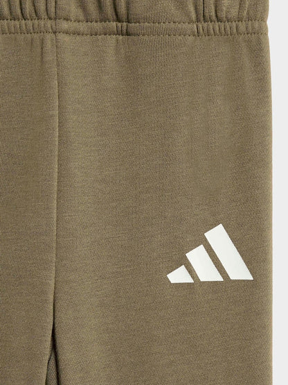 adidas Brown Essentials Infant Kids Sweatshirt &amp; Joggers Set