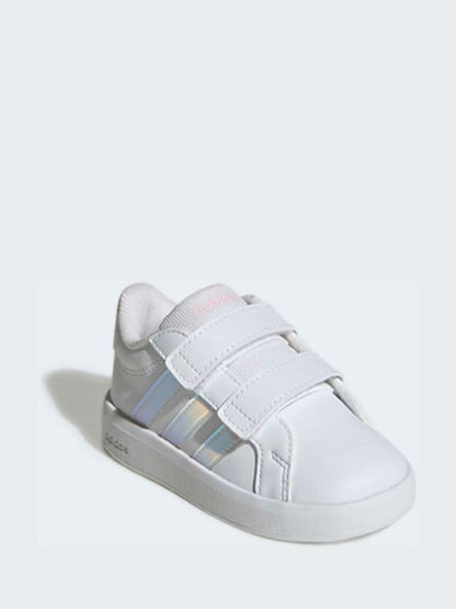 adidas White Grand Court 3.0 Infant Trainers