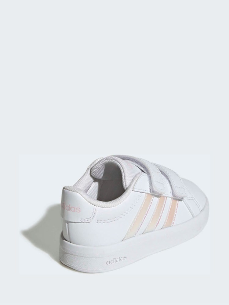 adidas White Grand Court 3.0 Infant Trainers