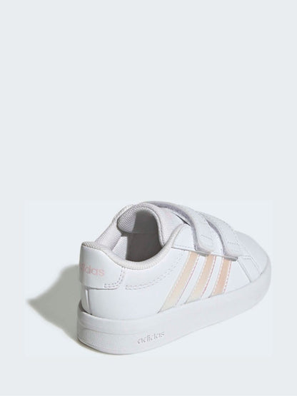 adidas White Grand Court 3.0 Infant Trainers