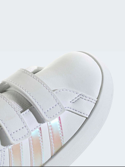 adidas White Grand Court 3.0 Infant Trainers