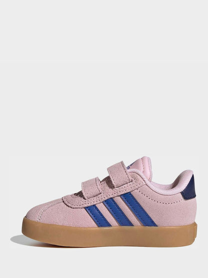 adidas Pink VL Court 3.0 Hook and Loop Infant Trainers