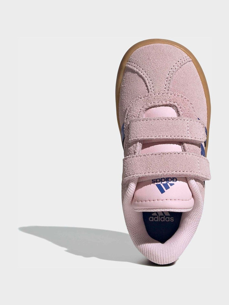 adidas Pink VL Court 3.0 Hook and Loop Infant Trainers