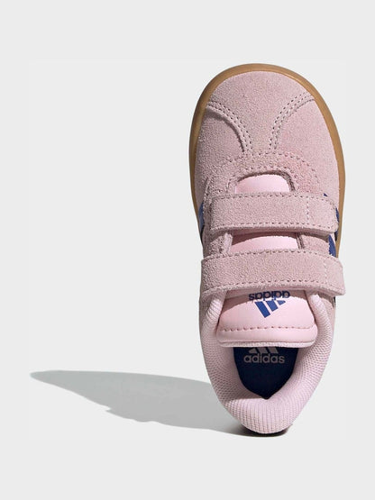 adidas Pink VL Court 3.0 Hook and Loop Infant Trainers