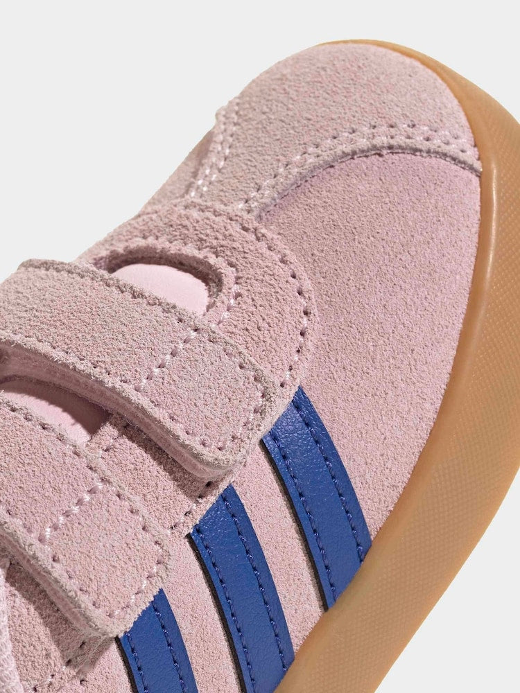 adidas Pink VL Court 3.0 Hook and Loop Infant Trainers