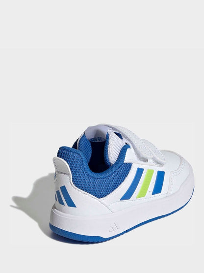 adidas White/Blue Hook and Loop Tensaur Sport 3.0 Infant Trainers