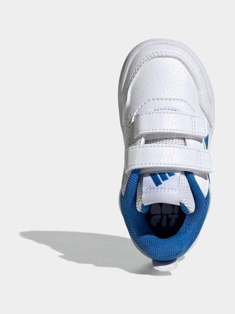 adidas White/Blue Hook and Loop Tensaur Sport 3.0 Infant Trainers