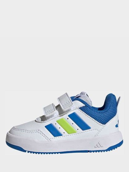 adidas White/Blue Hook and Loop Tensaur Sport 3.0 Infant Trainers