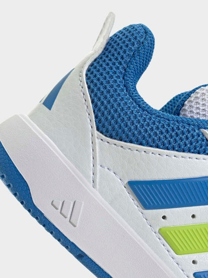 adidas White/Blue Hook and Loop Tensaur Sport 3.0 Infant Trainers