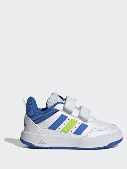 adidas White/Blue Hook and Loop Tensaur Sport 3.0 Infant Trainers