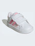 adidas White/Pink Grand Court 3.0 Infant Trainers