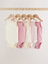 Pink Vest Baby Bodysuits 5 Pack