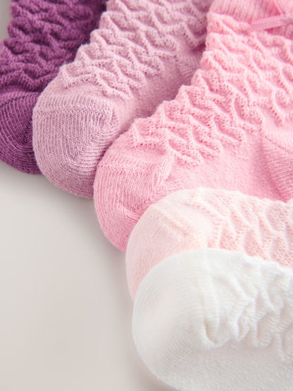 Pink Baby Socks 5 Pack - Size 50cm (First Size)