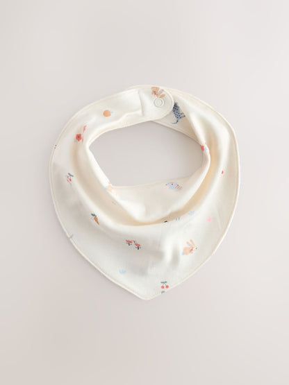 Multi Pastel Character Baby Dribble Bibs 5 Pack