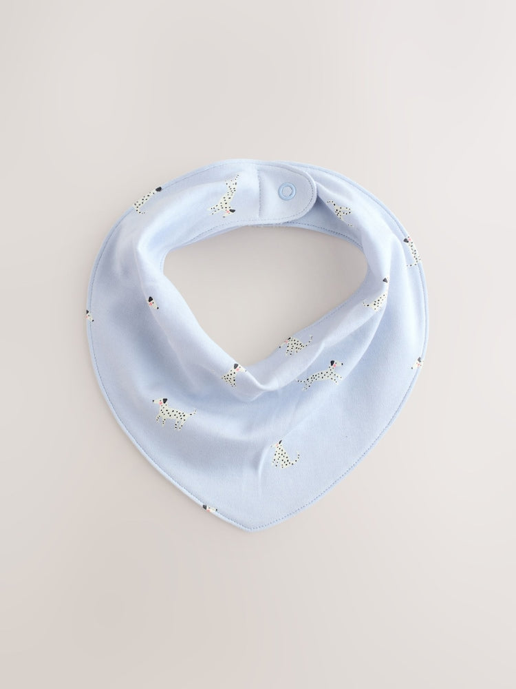 Multi Pastel Character Baby Dribble Bibs 5 Pack