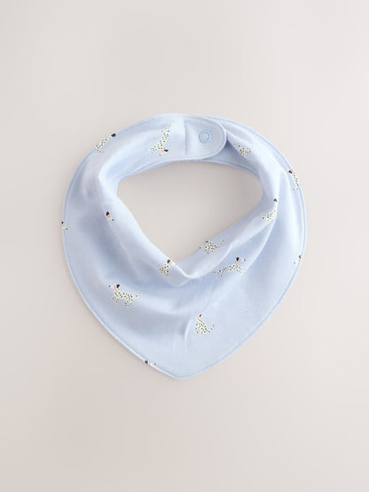 Multi Pastel Character Baby Dribble Bibs 5 Pack