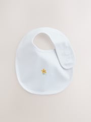 Pink/White Baby Bibs 5 Pack - Size One