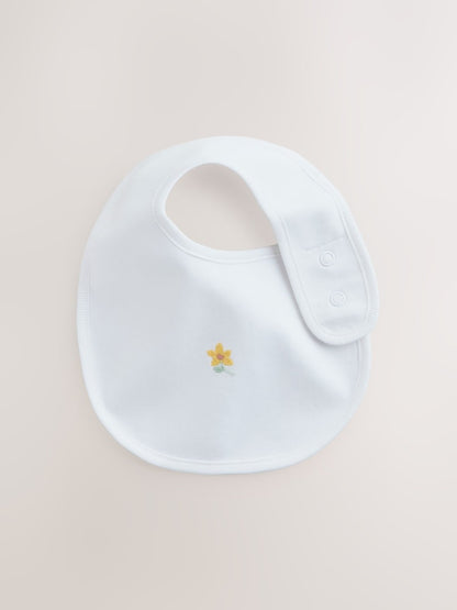 Pink/White Baby Bibs 5 Pack