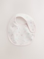 Pink/White Baby Bibs 5 Pack - Size One