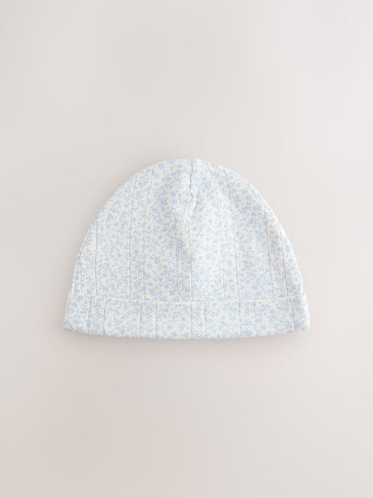 Multi Pointelle Baby Beanies 3 Pack (0-18mths)